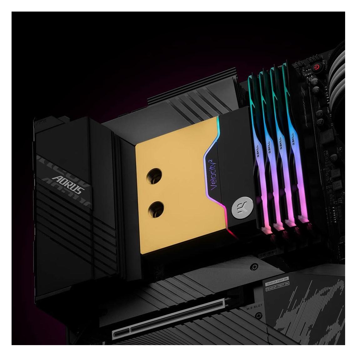EKWB EK-Quantum Velocity² D-RGB, 1700 - nickel + gold (3831109895351)