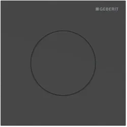 Geberit Typ 40 Urinal-Steuerung 116014141 pneumatisch, Round, schwarz matt / easy-to-clean-beschichtet