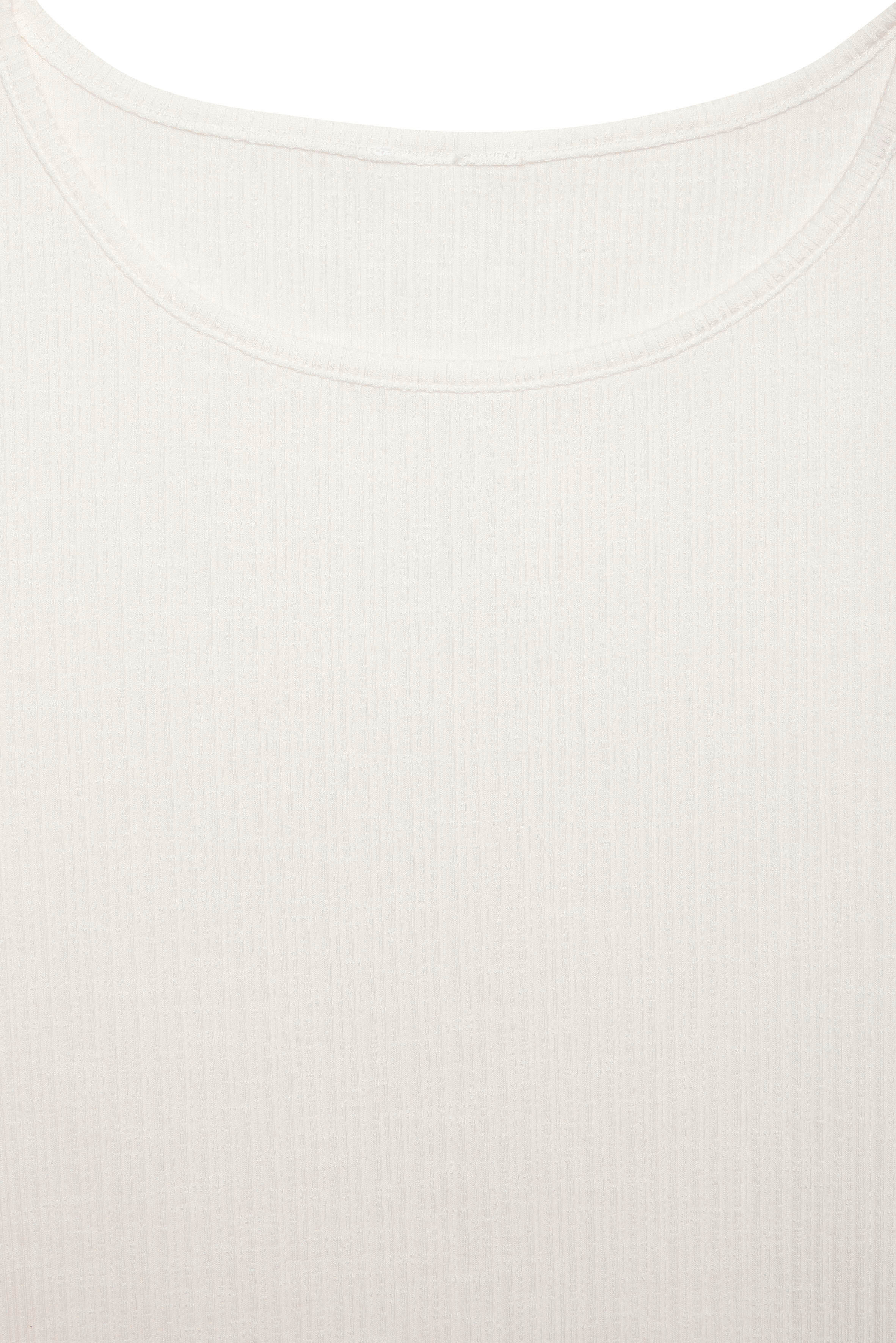 Langarmshirt VIVANCE "mit Rippstruktur", Damen, Gr. 36/38, beige (creme), Rippware, Obermaterial: 63% Polyester (REPREVE), 34% Viskose, 3% Elasthan, Strukturmuster, unifarben, Basic, figurumspielend, Rundhals, Shirts Langarmshirt, aus weichfliessender Qua