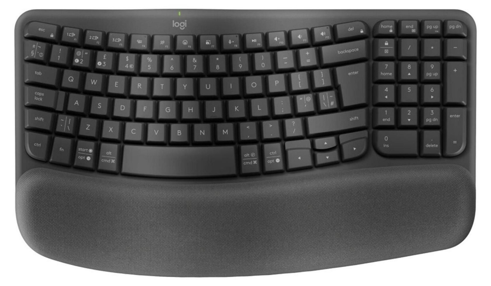 Logitech Wave Keys draadloos toetsenbord voor zakelijk gebruik - Grafiet