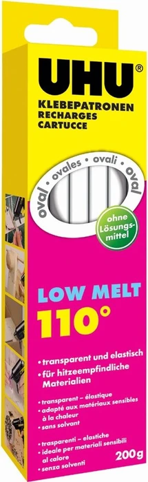 UHU Heißklebesticks LOW MELT 110 transparent, 15 St.