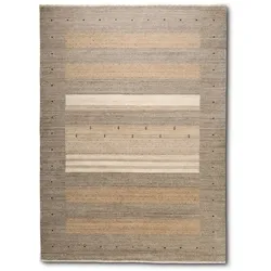 Gabbeh Teppich Loom Lori 140 x 190 cm Mischgewebe Beige