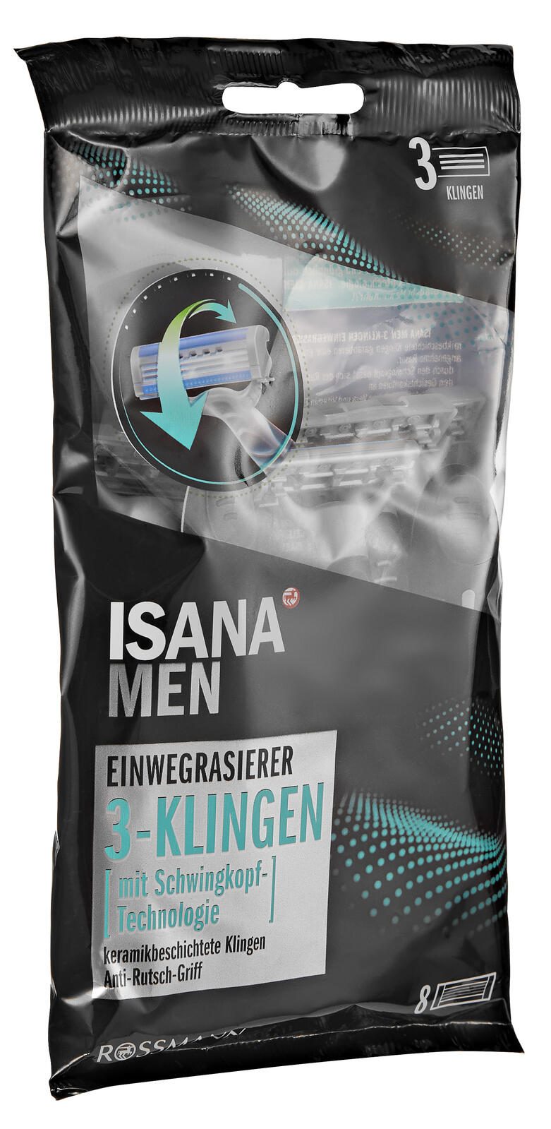 ISANA MEN Einwegrasierer 8 St. 4305615613970