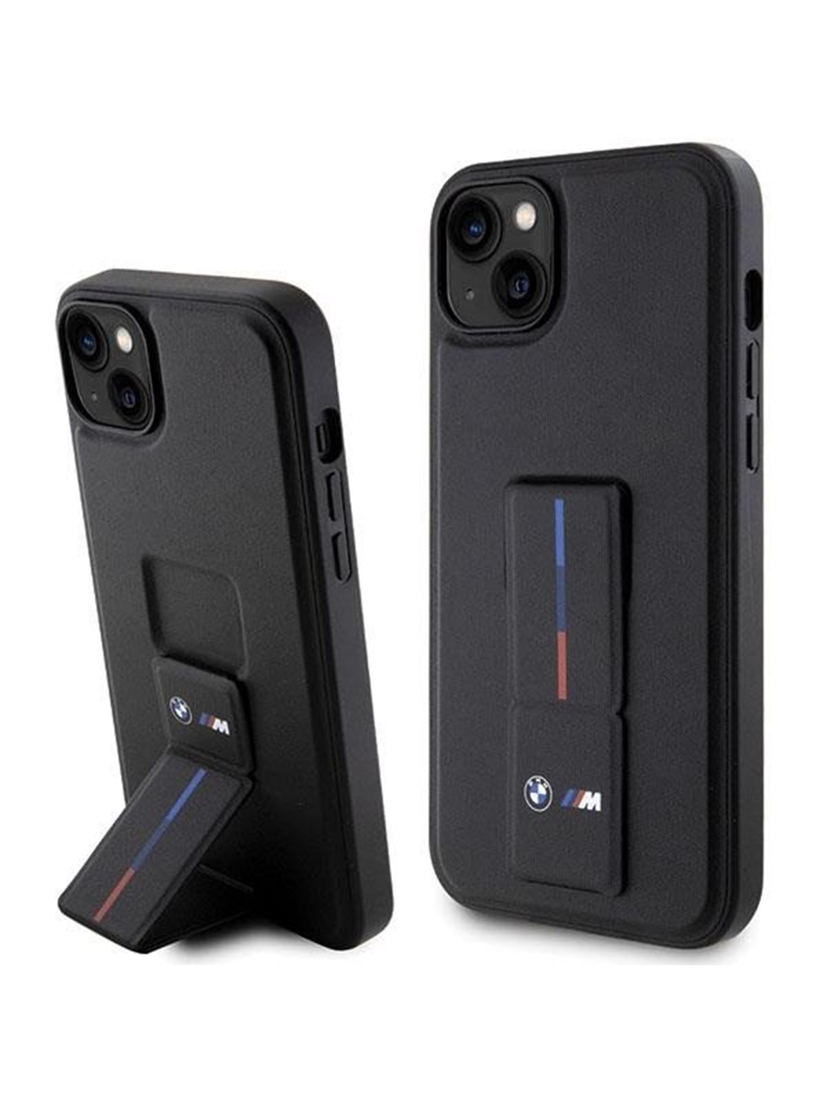 BMW Grip Stand Hot Stamp Case for iPhone 14 Plus / 15 Plus - Black