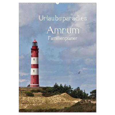 Urlaubsparadies Amrum / Familienplaner (Wandkalender 2027 DIN A2 hoch), CALVENDO Monatskalender