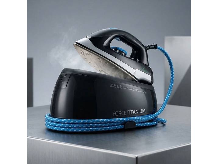 Force Titanium Dampfbügeleisen mit Dampfstation. 2400 W, 5 bar