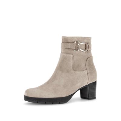 Stiefelette GABOR "Elegante Stiefelette", Damen, Gr. 39, beige, Schuhe Stiefelette