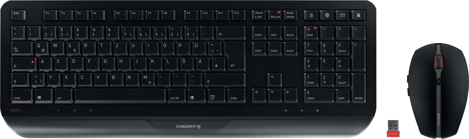 Cherry GENTIX draadloos toetsenbord en muis set JD-7000DE-2
