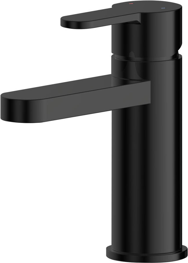 Nuie Arvan Mono Basin Mixer with Waste Matt Black 110cm