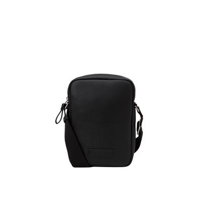 Umhängetasche MARC O'POLO "aus einer Lederalternative aus recyceltem Polyester", Herren, Gr. B/H/T: 17cm x 25cm x 6cm, schwarz, Polyester, unifarben, Taschen Umhängetasche