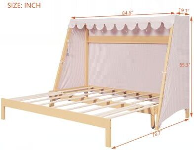 Twin XL House Bed with Twin XL Trundle