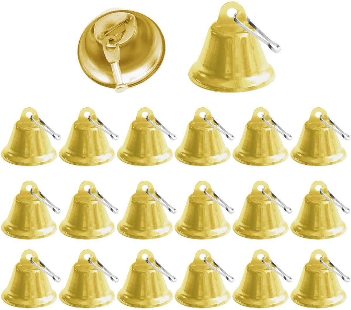 SolidKeus - Set van 20 kleine klokken voor decoratie