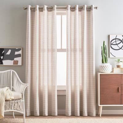 Peri Home Cargo Stripe Grommet Curtain Panel Pair