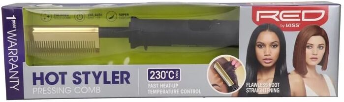 Kiss Hot Styler Pressing Comb Pente Alisador