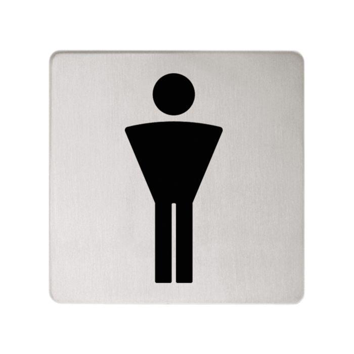 Keuco Türschild Plan 14967070000 Symbol Herren, Edelstahl