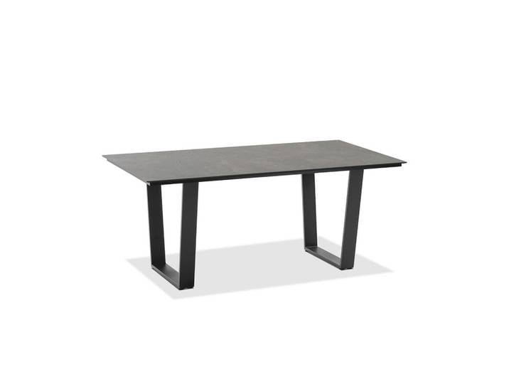 Niehoff Garden Gartentisch, Anthrazit, Grau, Kunststoff, rechteckig, Kufe, 95x76x220 cm, wetterbeständig, Gartenmöbel, Gartentisch, Gartentische