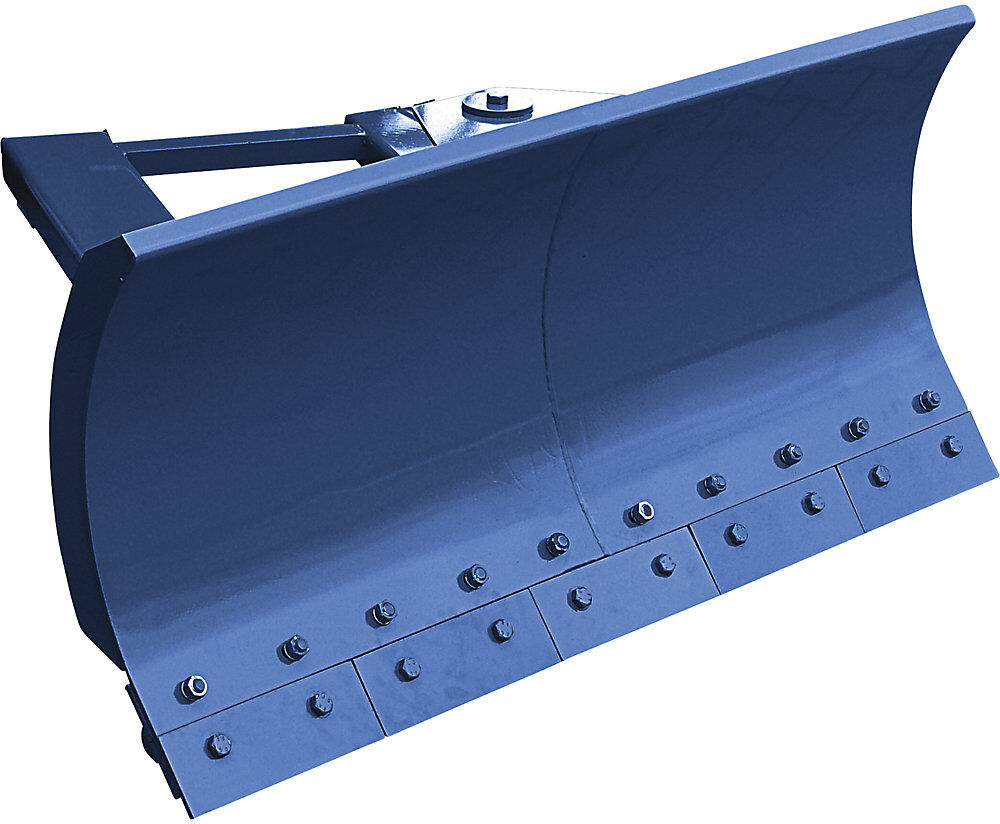 Schneeschieber für Stapler, mit Stahlschürfleiste, Schildbreite 2400 mm, enzianblau Eichinger