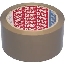 Klebeband Tesa Packband PP braun extrabreit 66 m x 50 mm vielseitig einsetzbares Paketklebeband