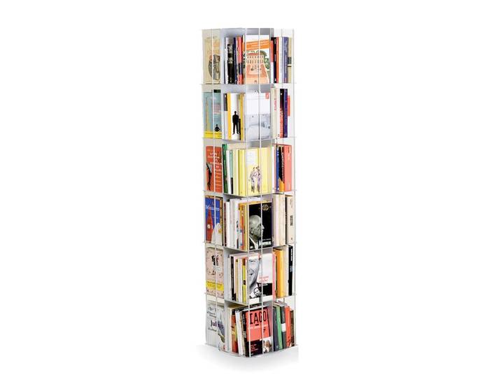 KRIPTONITE bibliothèque verticale KROSSING ROTANTE 33x33xH160 cm (Aluminium - Métal)