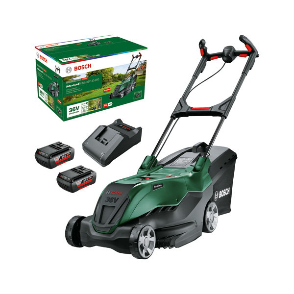 Bosch Akku-Rasenmäher AdvancedRotak 36V-40-650, 2 x Akku 36V 2,0Ah 06008B9F01