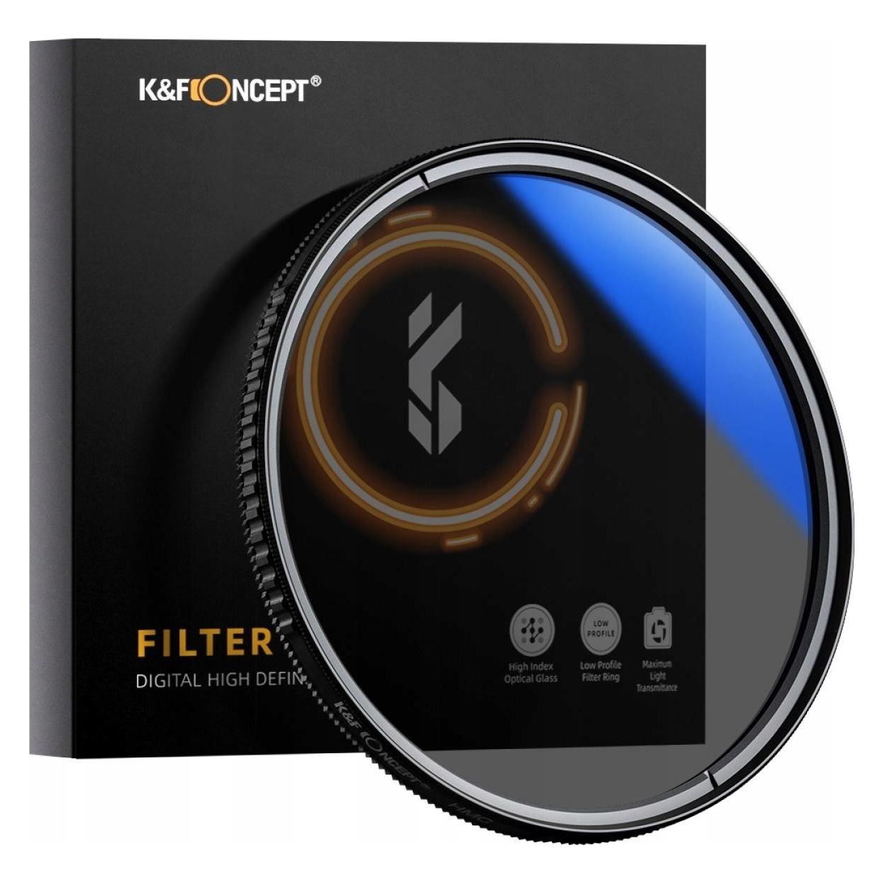 K&F Concept filter Cpl polarizing filter K & f Hd Mc Slim C 55mm (55 mm, Polarisationsfilter) (SB6398)