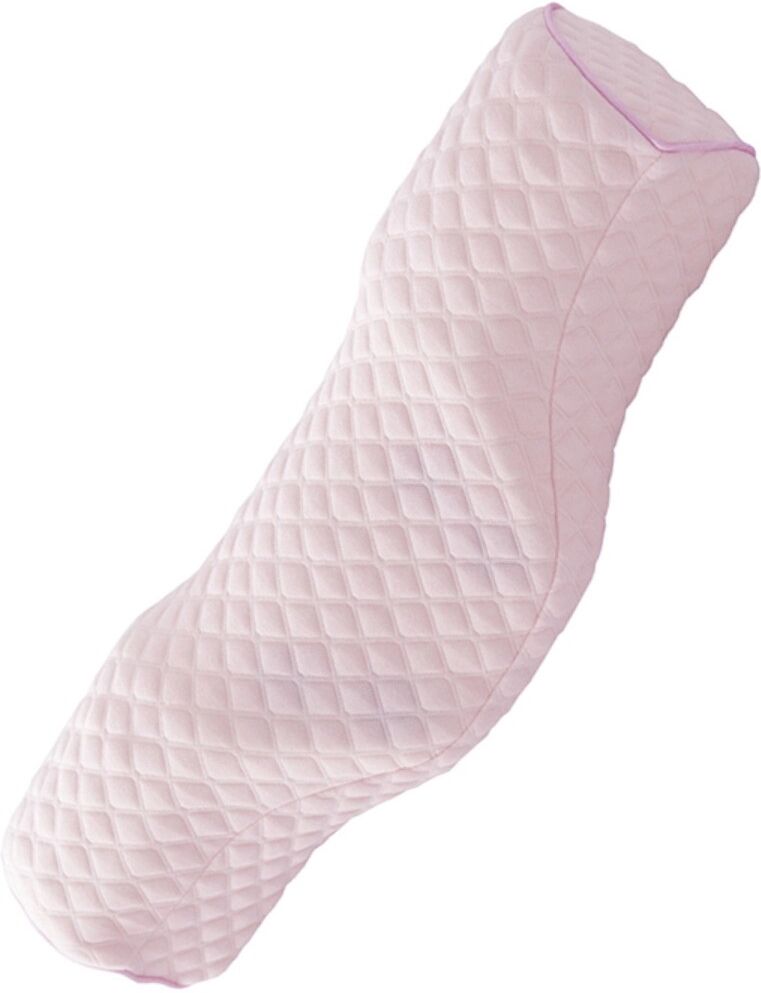 INF Oreiller cervical en mousse à mémoire magnétique avec pierres d'acupression et housse zippée lavable - Soutien cervical Rose