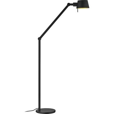 Stehlampe "MEDO", schwarz, 1, H: 93cm, 1 Stk., HELL HÖLLISCH GUTES LICHT, Leuchten, Fusstrittschalter, In der Höhe einstellbar, Stehlampe