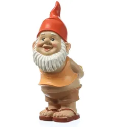 MARELIDA Gartenzwerg mit Zitronen Lustige Gartenfigur Gartendeko Gartenwichtel 22,5cm