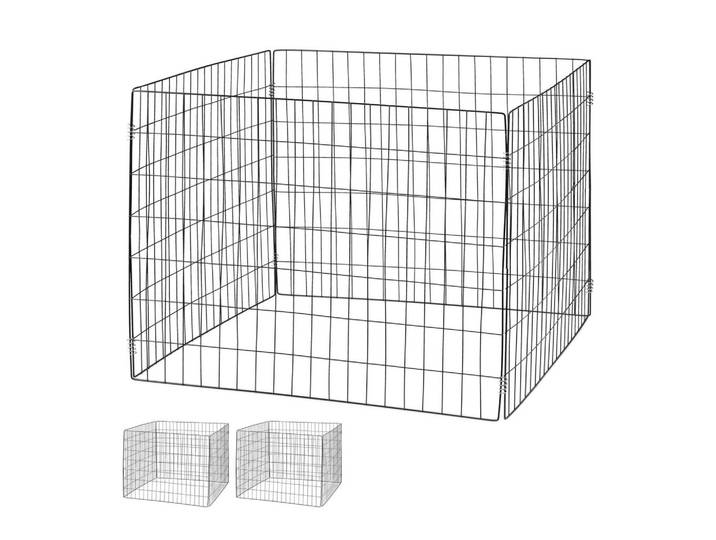 Relaxdays Komposter Schwarz 3er-Set 70x90x90 cm, Metall, 90x70x90 cm, Gartenzubehör, Gartenpflege, Gartengeräte