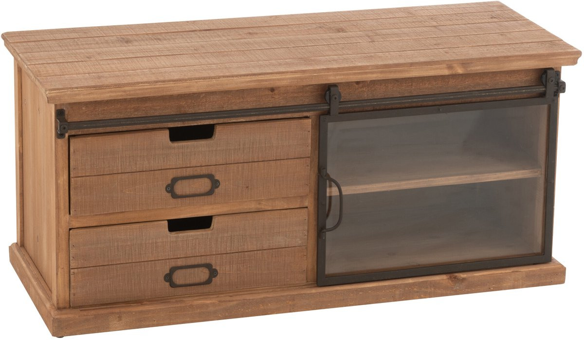 J-Line tv kast Sia in hout naturel
