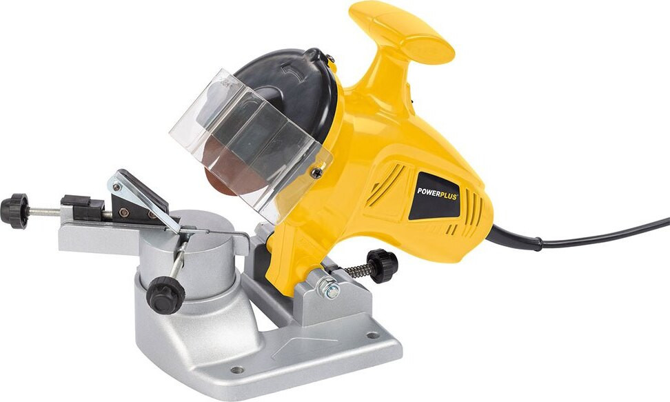 Powerplus 180W kettingzaagverscherper, geel