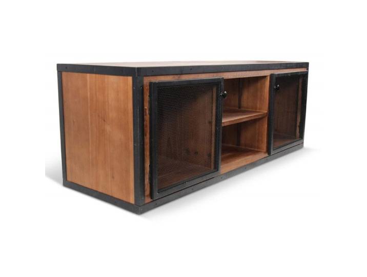 Meuble TV Bois Marron 135.5x45.5x50cm - Marron - Décoration d'Autrefois