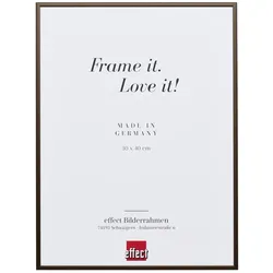effect Bilderrahmen Profil Quadro Aluminium Museumsglas UV 70 / 30,5 x 91,5 / Br...