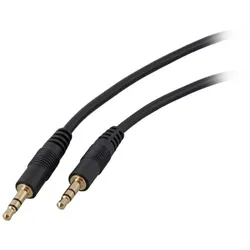 EFB K5813SW.15 Audio Anschlusskabel, Klinke 3, 5mm Stereo, 15 Meter, schwarz K5813SW15