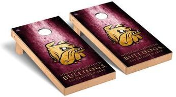 Skip's Garage Minnesota Duluth Bulldogs Museum Cornhole Board Set
