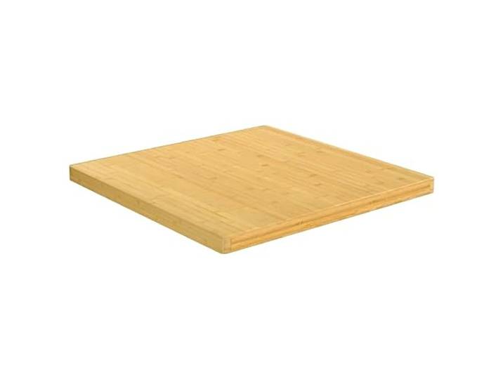 KLGBNCVE Bambus Tischplatte 70x70x4 cm Massiv Abgerundete Kanten, Lackierte Oberfläche, Für Couchtisch, Beistelltisch, Bartisch