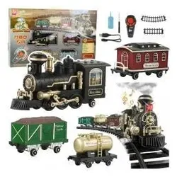 Lean Toys RC-Eisenbahn mit Licht und Sound, 206 cm, 24 Stück