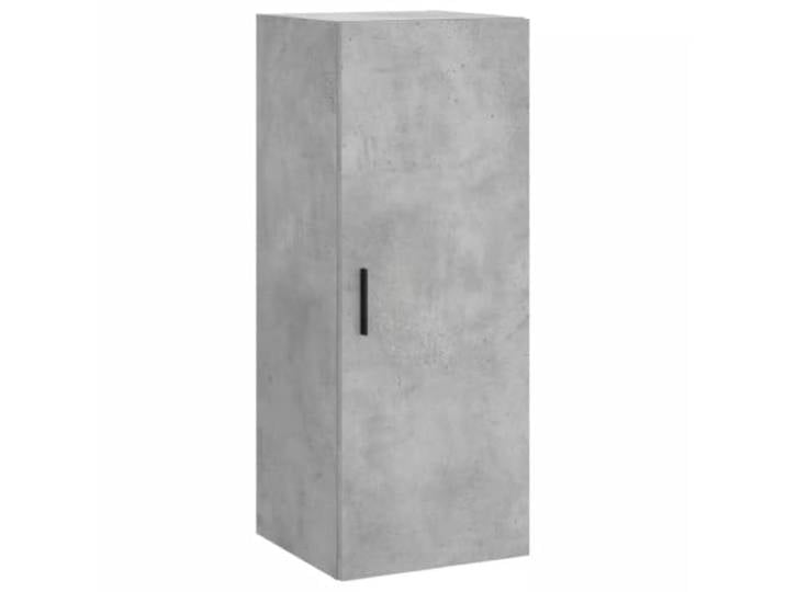 Helloshop26 Praktischer Wandschrank, 34,5 x 34 x 90 cm, aus Holz, Betongrau, 02_0048671