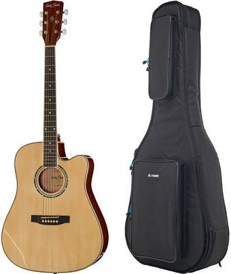 Harley Benton D-120CE NT w/Bag Naturel haute brillance