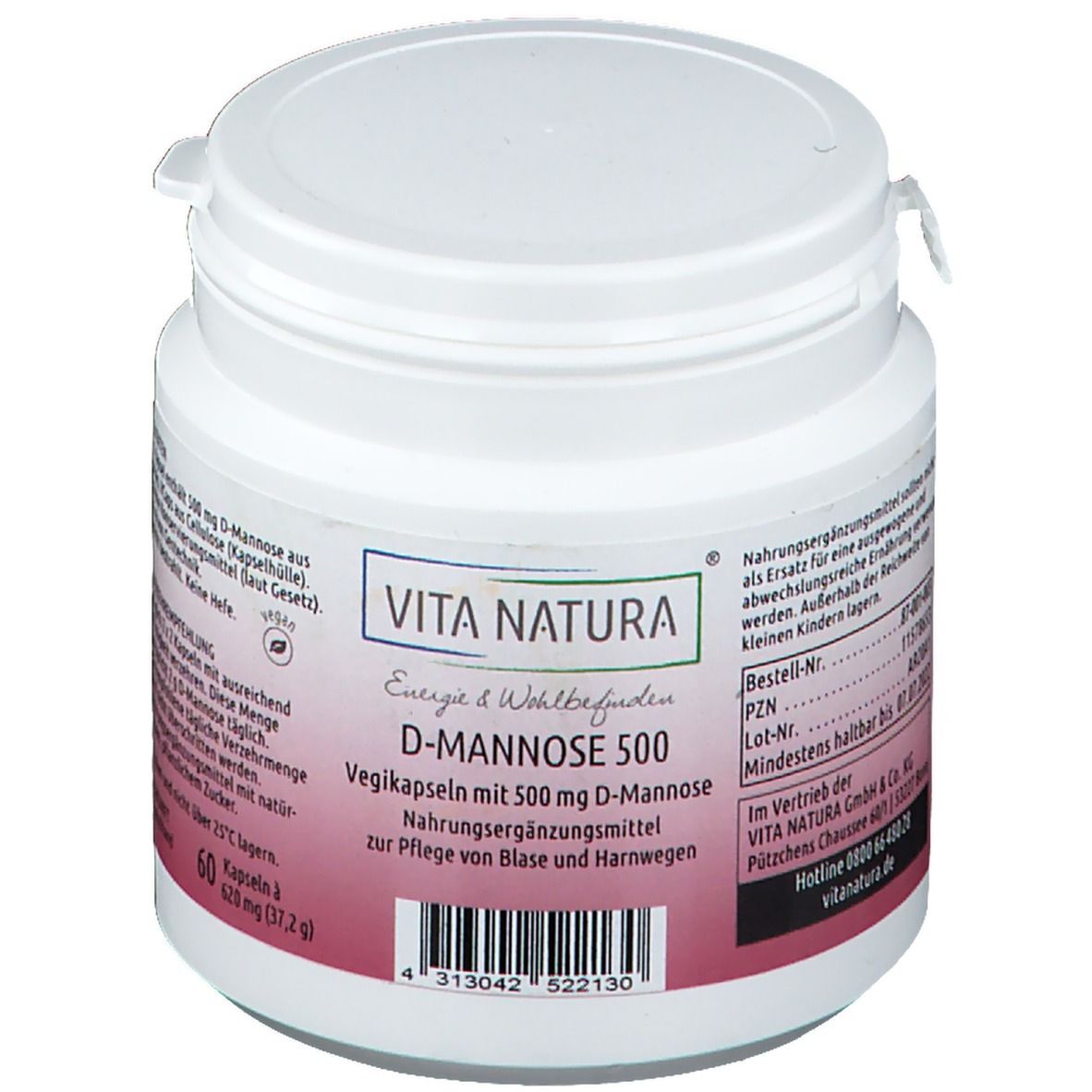 D-Mannose Kapseln 500 mg 60 St