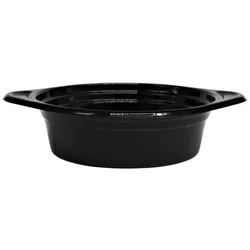 Papstar 12x runde Mehrweg-Suppenterrine 500 ml in Schwarz