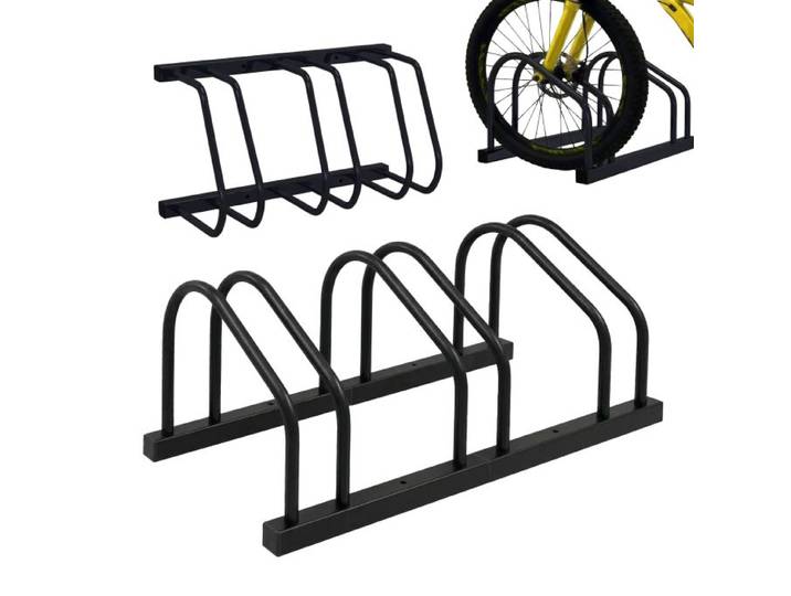 Relaxdays Support vélo au sol et au mur
