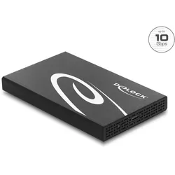 DELOCK Ext Gehäuse für 2.5 SATA HDD / SSD SuperSpeed 10 Gbps