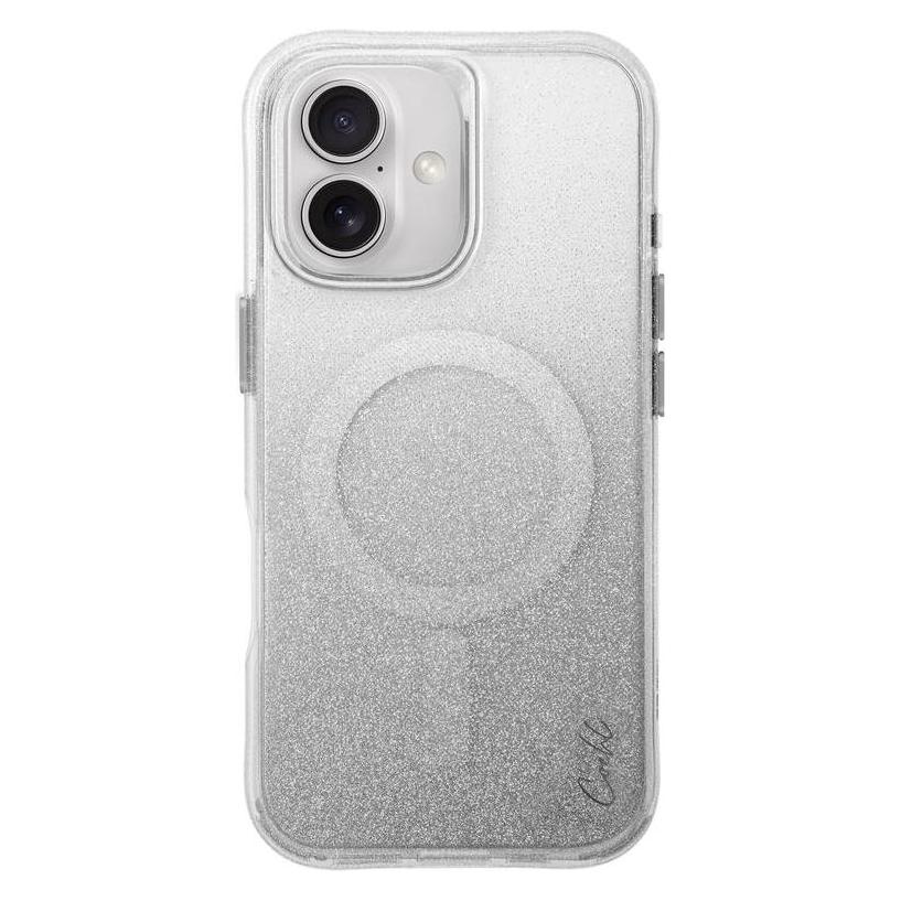 Uniq etui Coehl Lumino iPhone 16 6.1" Magnetic Charging srebrny/sparkling silver (Apple iPhone 16) (Uni001387-0)