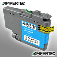 Ampertec Tinte kompatibel mit Brother LC-424C cyan