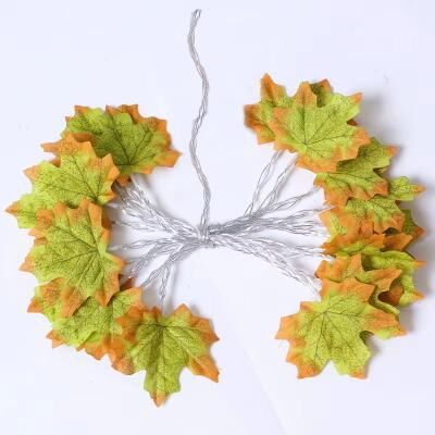 Inspired Finds LED Maple Leaf String Lights 2M 3M 6M Artificial Leaf Garland Lantern For Christmas, Halloween & Home Party Decor 5 2m 10led usb