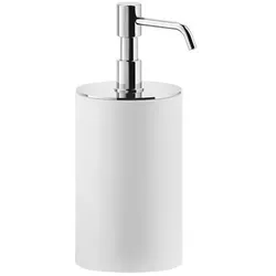 Gessi Rilievo, Seifenspender Standversion, Becher weiß matt, 59537149, Farbe: Finox Optik
