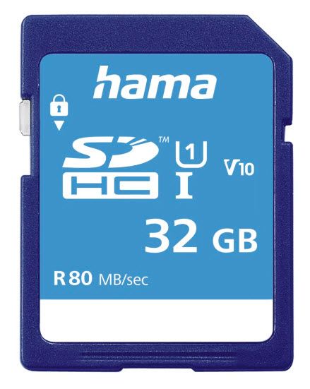 Hama SDHC Speicherkarte 32 GB Class 1 (U1) Klasse 10 124135 00124135