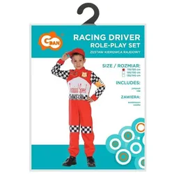 GoDan Kinderkostüm Rallye-Fahrer, Grösse 110/120 cm (110, 116, 122)