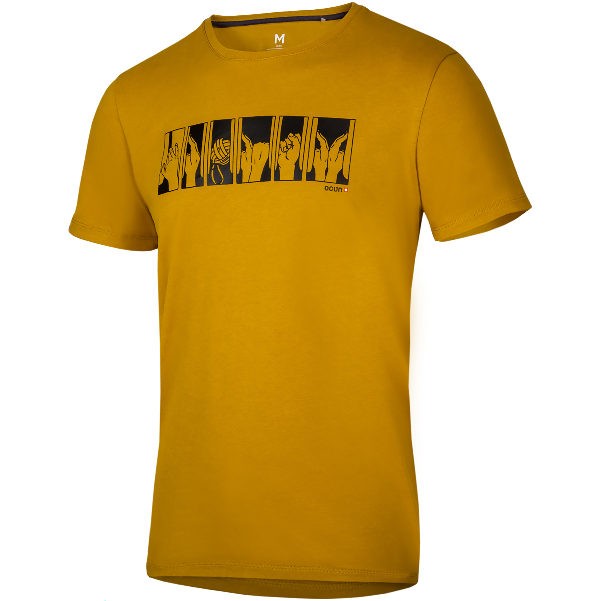 Ocun Classic T Hands In Crack Herren T-Shirts gelb Größe XL Bouldern | Lifestyle | Sportklettern Atmungsaktiv